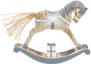 Декоративное украшение качалка horse grey small