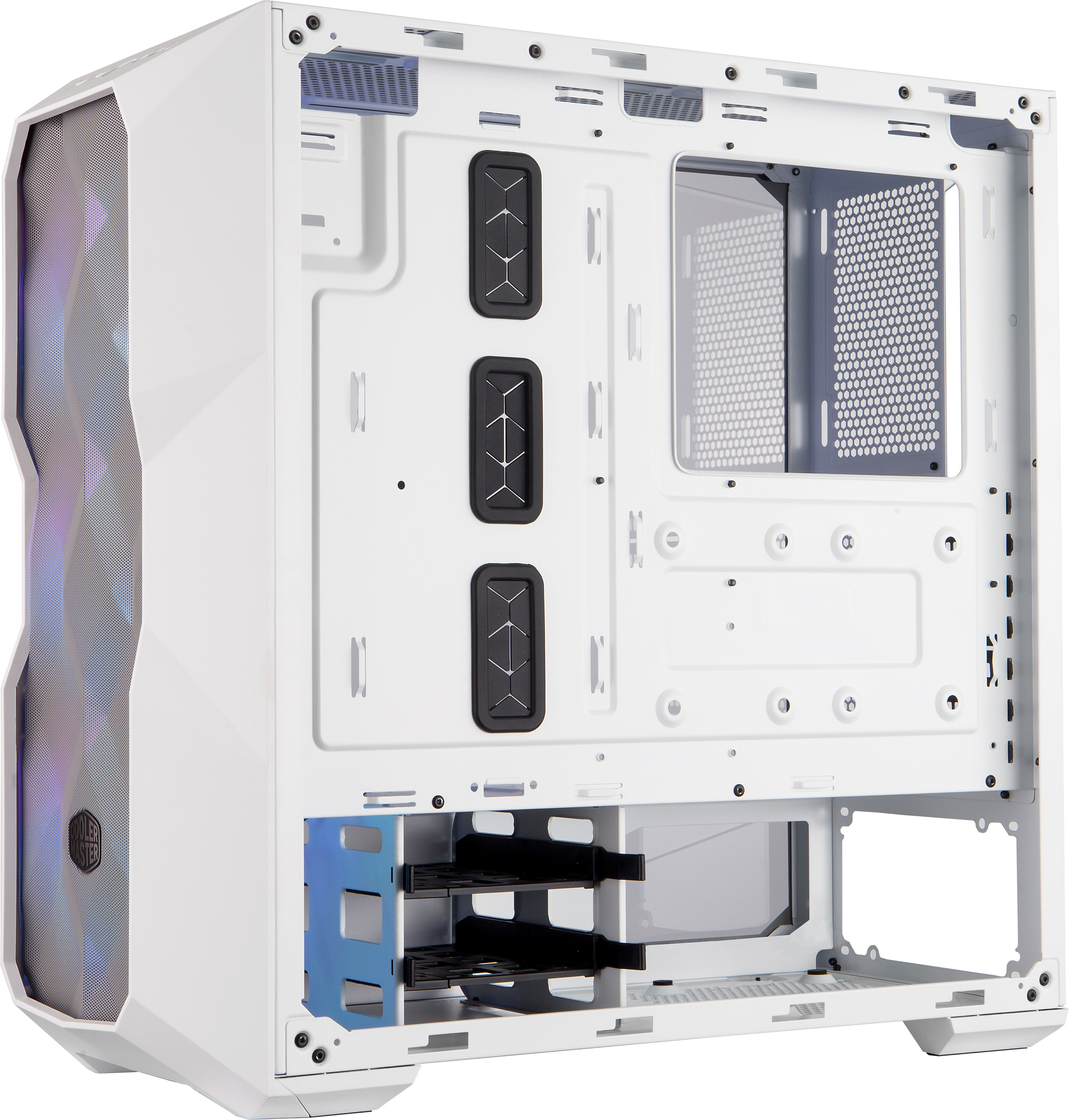 MCB-D500D-WGNN-S01 masterbox td500 mesh white, usb3.0x2, 3x120 argb fan, white, atx, w/o psu Cooler Master Cooler Master MasterBox Santreyd  - Вид №1