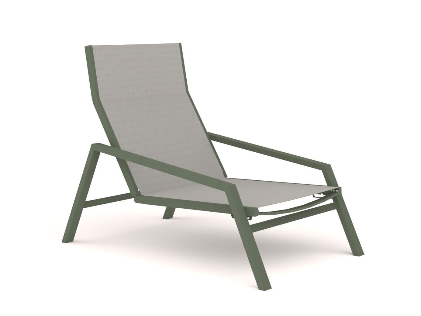 Алюминиевый шезлонг с подлокотниками 10Deka Pulvis ARCH-00111442