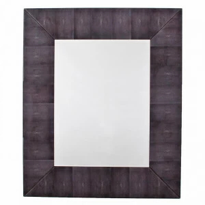 Зеркало настенное прямоугольное настенное фиолетовое Dark Grey Shagreen от RVAstley RVASTLEY ДИЗАЙНЕРСКИЕ 062542 Фиолетовый