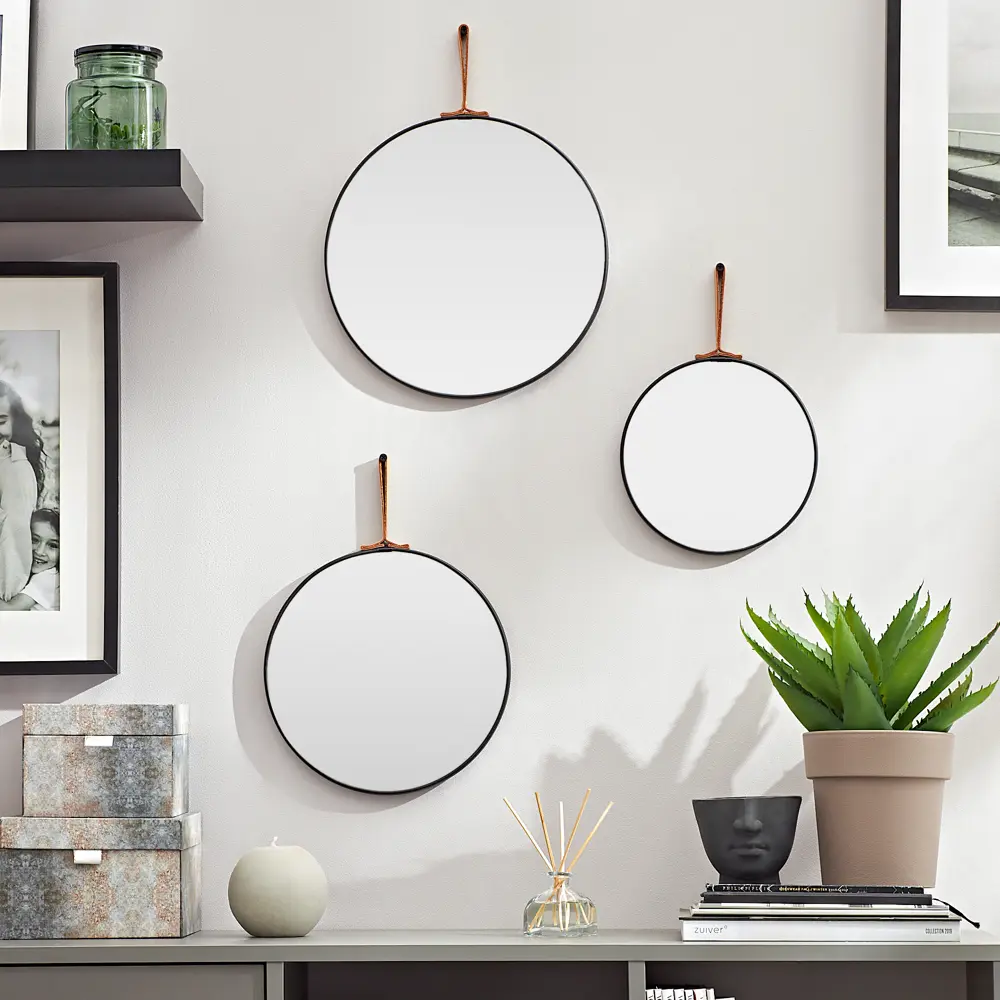 Зеркало декоративное Lilou 182038 круг 30 см, 3 шт Atmosphera STLM-2065722