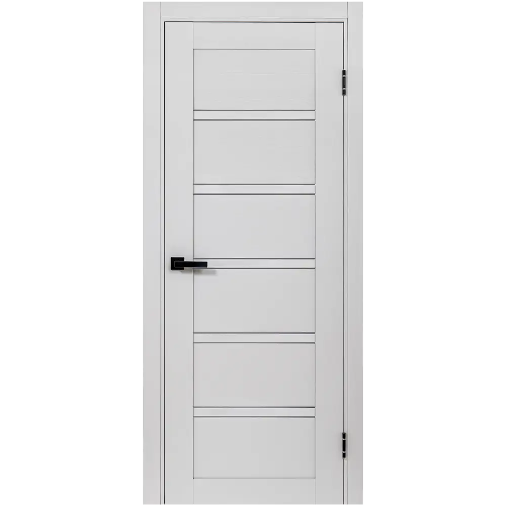 Комплект двери Легда-28 со стеклом 90x200 см полипропилен цвет серое дерево с добором 100 мм PORTIKA STLM-2162316