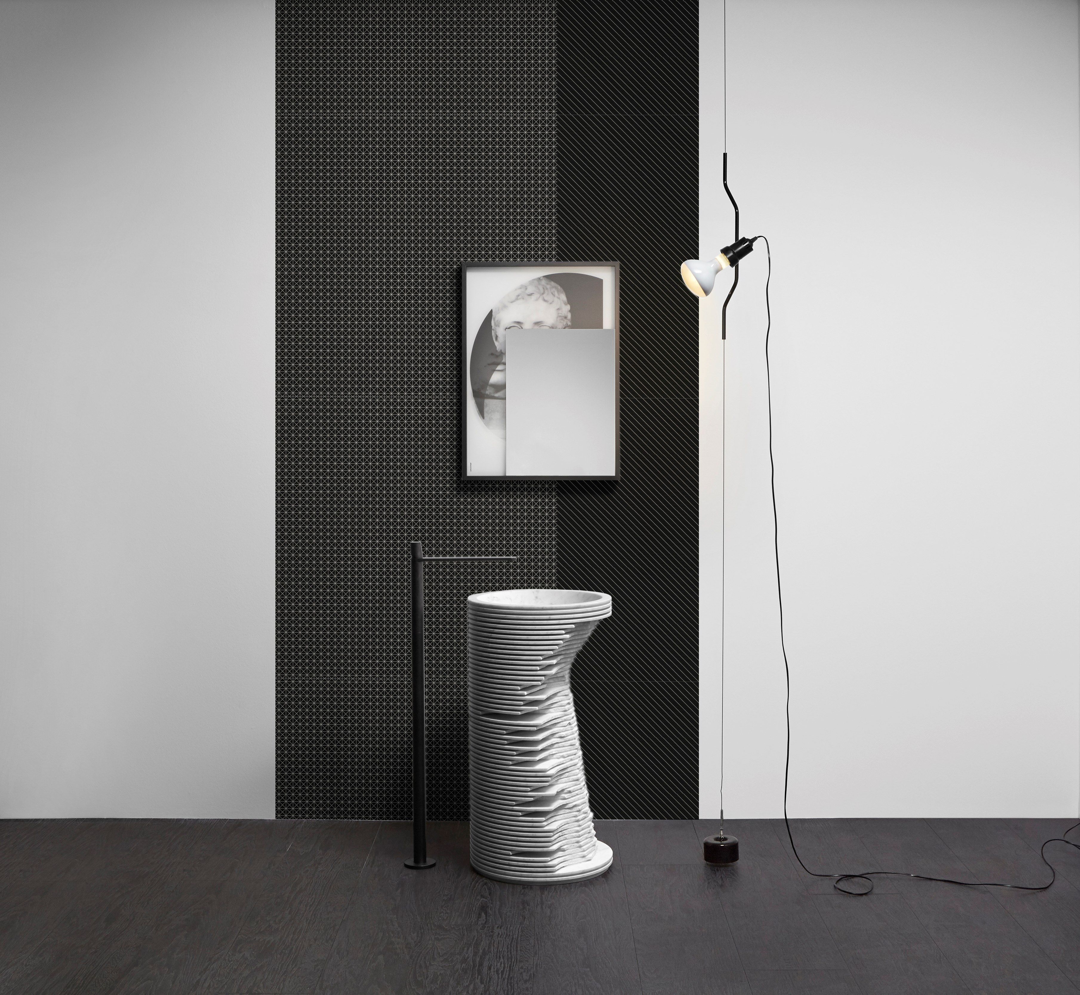 Геометрические обои для ванной комнаты Antoniolupi TRALERIGHE ARCH-00067593 - Вид №7