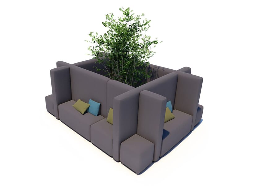 Тканевый диван с высокой спинкой IKONO офис ARCH-00053285