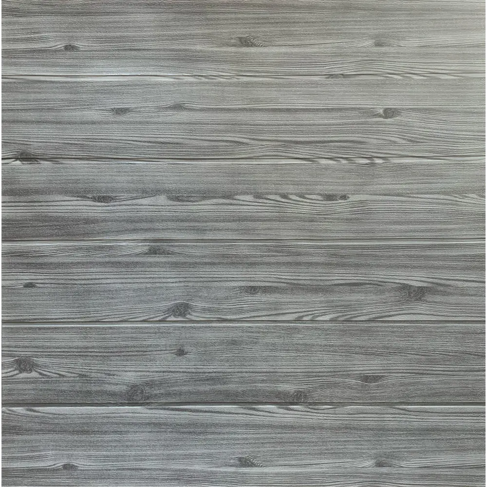 Листовая панель ПВХ Grace 3D дерево мягкая 3 мм 700x700 мм цвет серый STLM-2188682