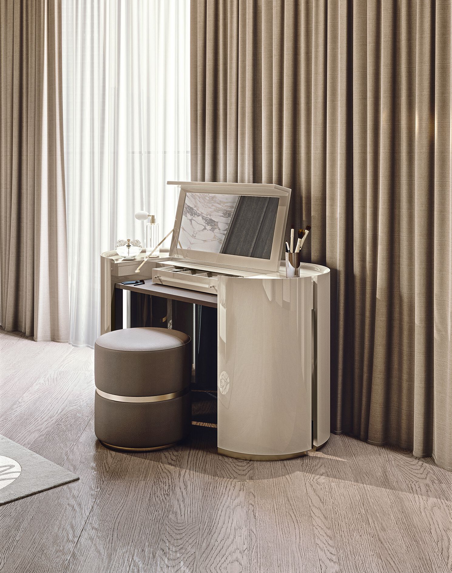 Бархатный пуф Bizzotto Italia Нара ARCH-00061781 - Вид №1