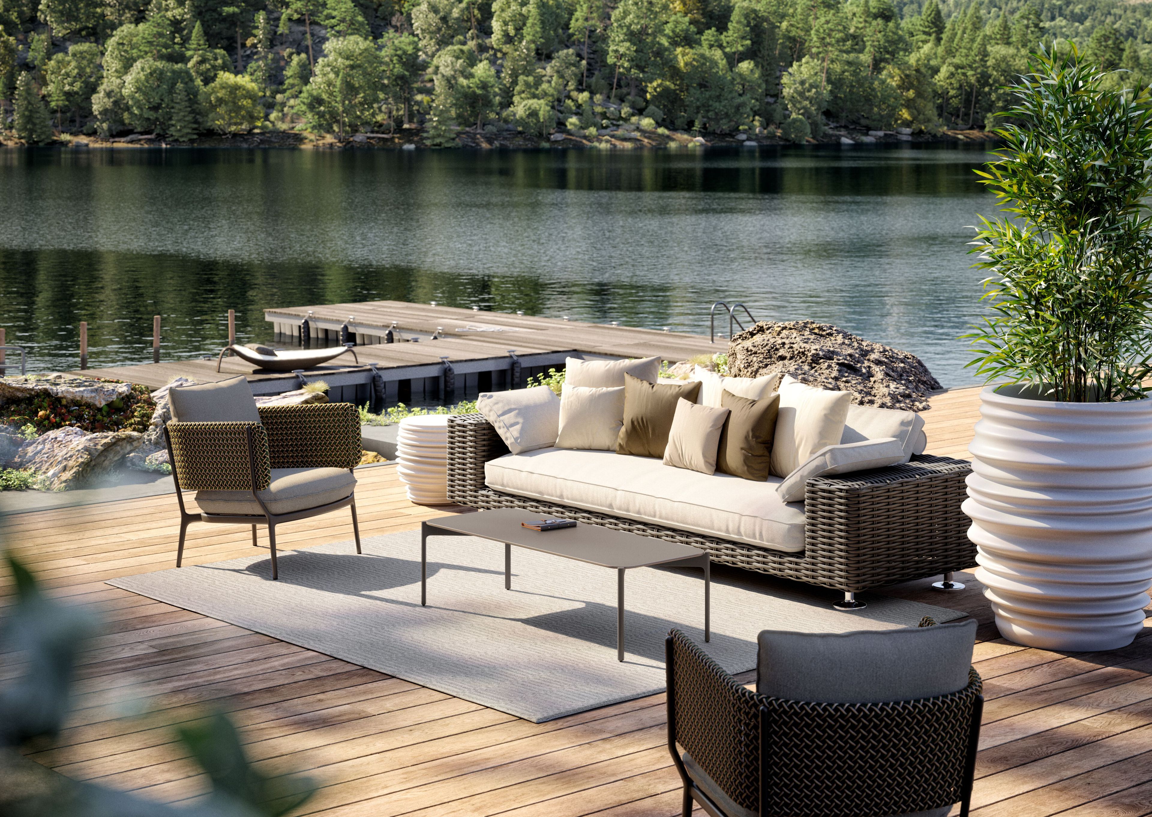 3-местный тканевый садовый диван DEDON Парос ARCH-00121586 - Вид №2