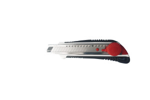 16503542 Нож со сменным лезвием 18мм, обрезиненный, ABS+TPR 600505 Монтажник
