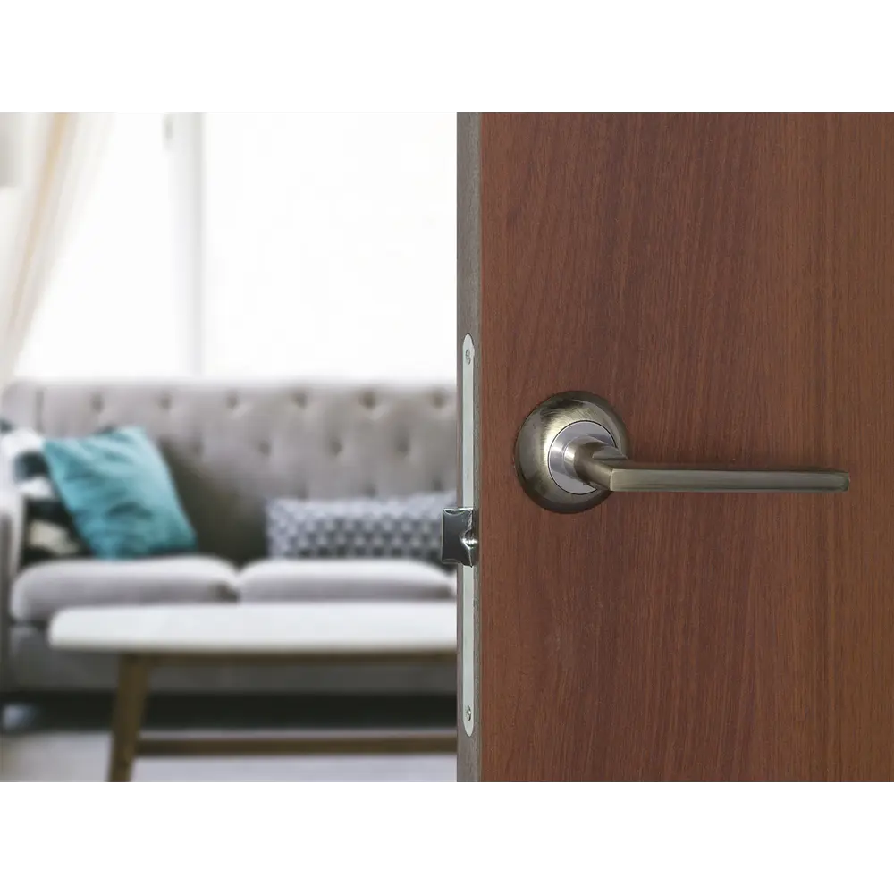 Дверная ручка на розетке Фабрика Замков A 101 AB с гальваническим покрытием 18809668 STLM-0012921 - Вид №8