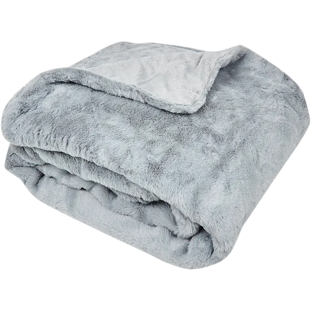 Плед Inspire Enalie 130x180 см искусственный мех цвет серый STLM-2037408 - Вид №2