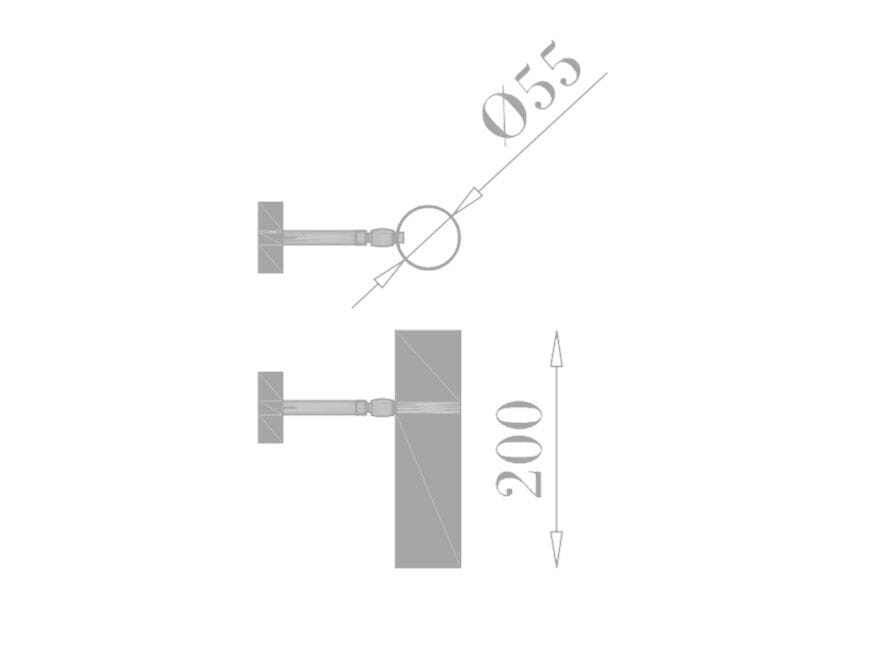 Регулируемая латунная светодиодная настенная лампа 247LAB RB ARCH-00003475 - Вид №3