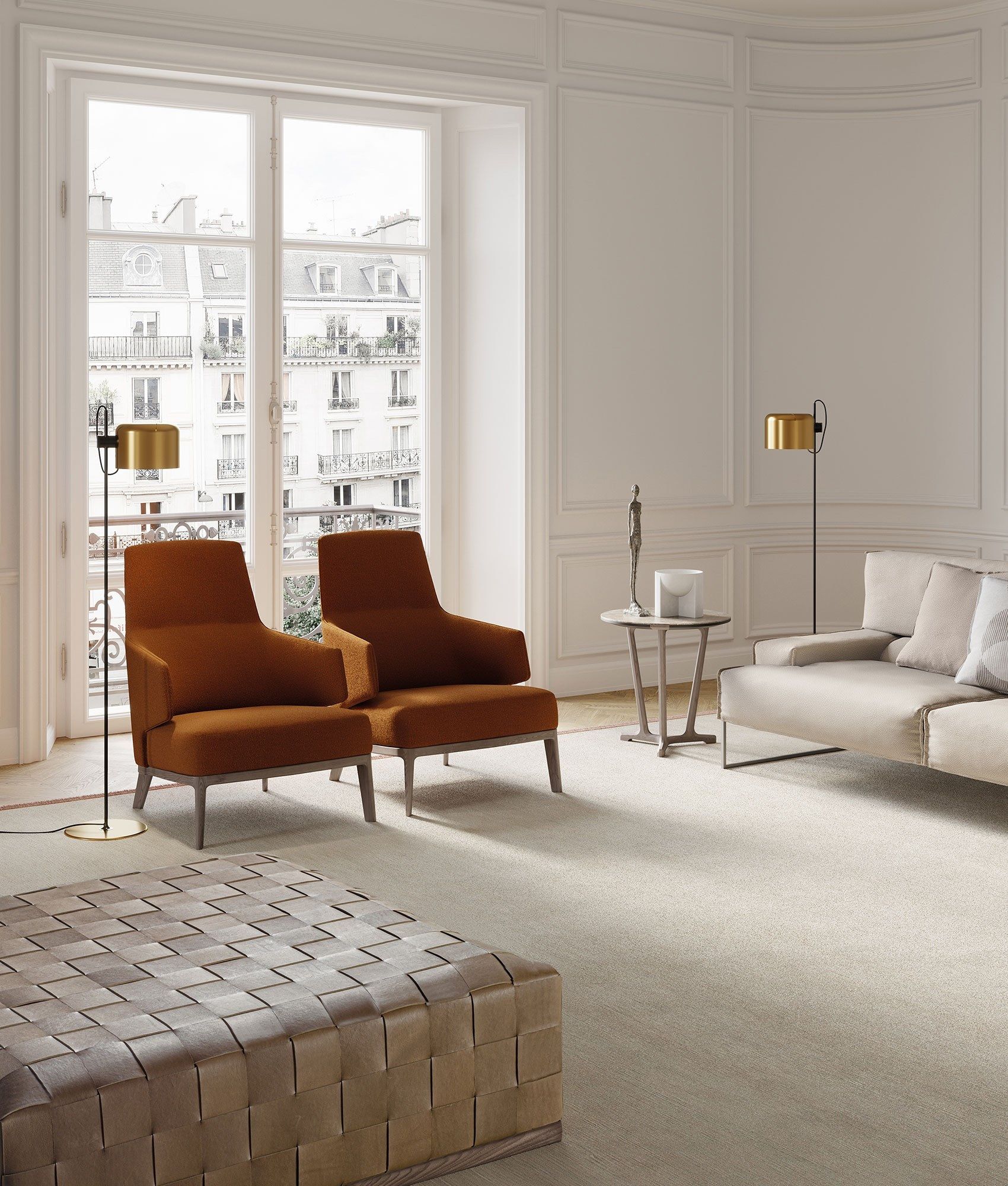 Кресло bergère с подлокотниками Frigerio Аманда ARCH-00055475 - Вид №5