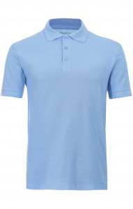 62216 Тенниска-поло мужская светло-голубая LUXE  Одежда для салонов красоты  размер XXXL