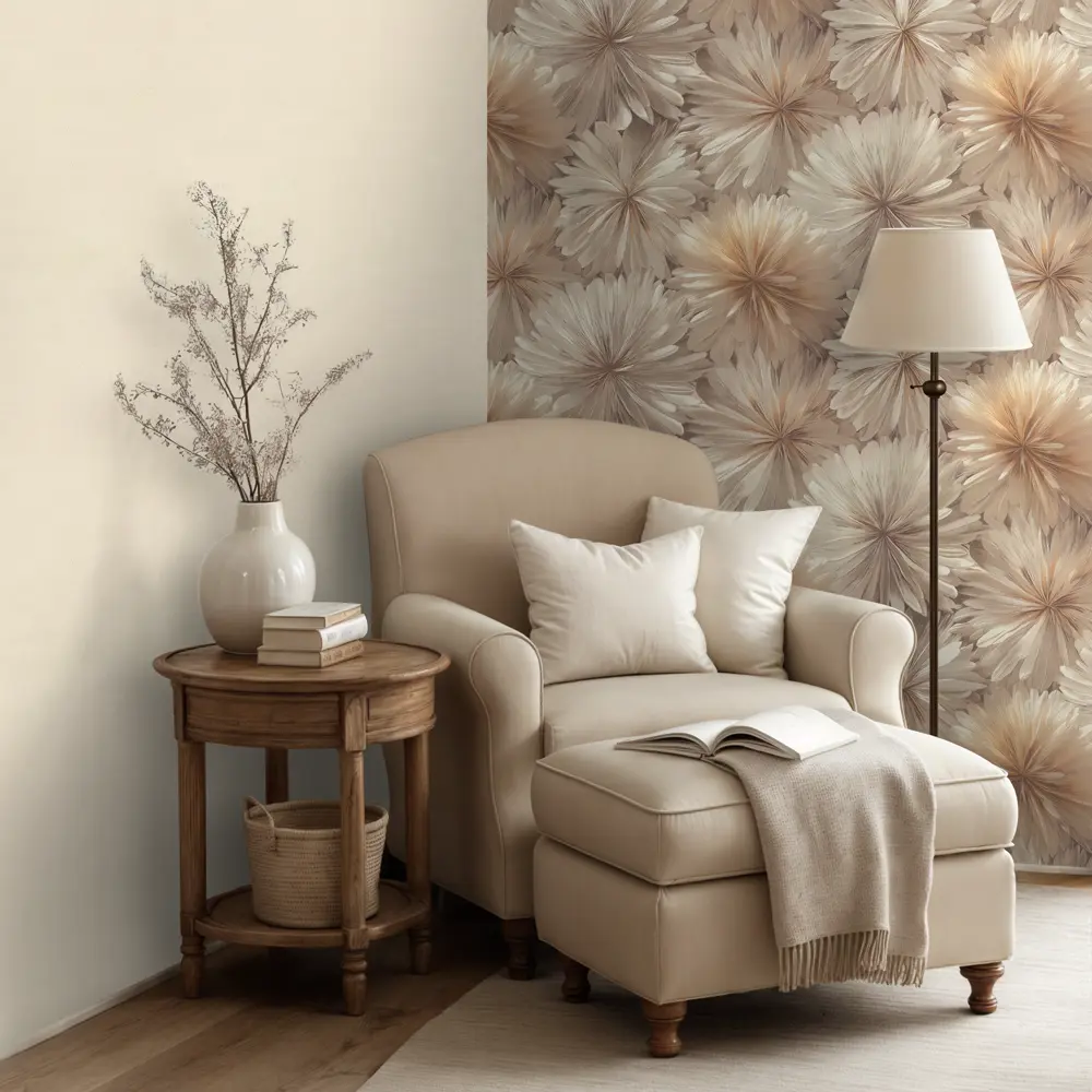 Обои флизелиновые Ornamy Florance коричневые 1.06 м OR8091-02 STLM-2029147 - Вид №4