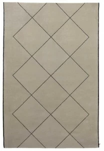 Porro Прямоугольный шерстяной коврик ручной работы Enigmi