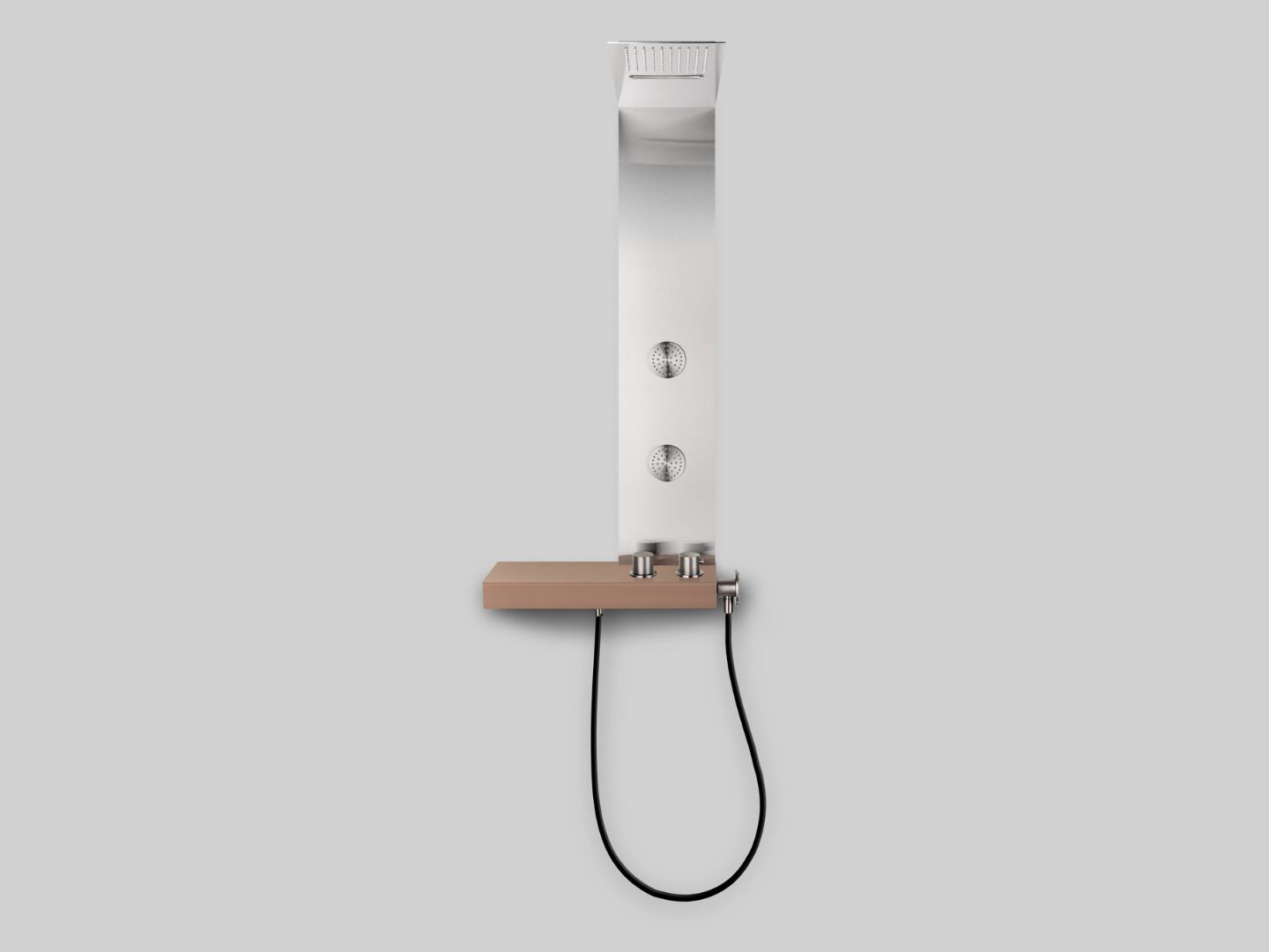 Настенная душевая панель из нержавеющей стали с ручным душем и душем Cropelli Alyssia ARCH-00105105 - Вид №30