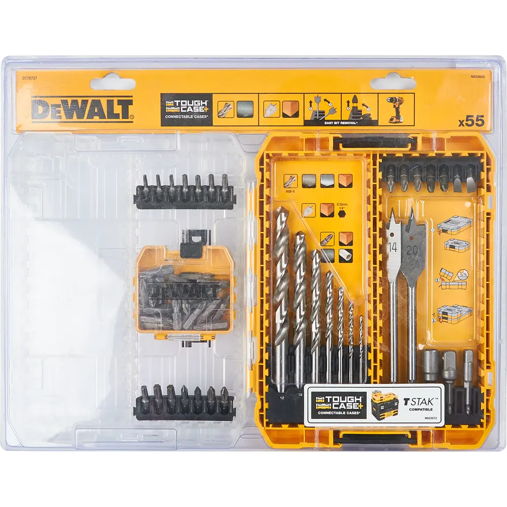 Набор сверл и бит Dewalt DT70757-QZ, 56 предм STLM-2028117 - Вид №6