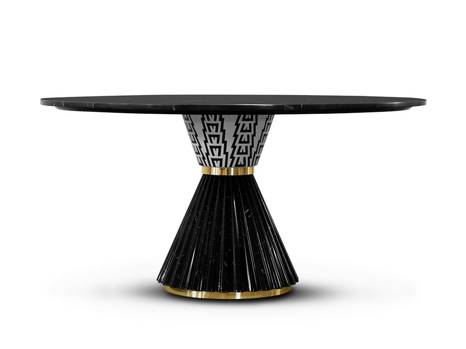 Черный мраморный стол для гостиной Marquina Essential Home SIDNEY ARCH-00047470 - Вид №1