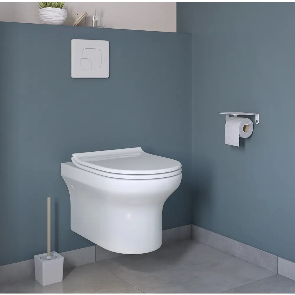 Унитаз подвесной Sensea Favori HDC520WH душевой смыв с сиденьем микролифт STLM-2094452 - Вид №15