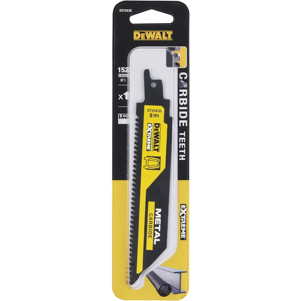 Полотно для сабельной пилы по металлу Dewalt DT20436-QZ 152 мм STLM-2144975 - Вид №2