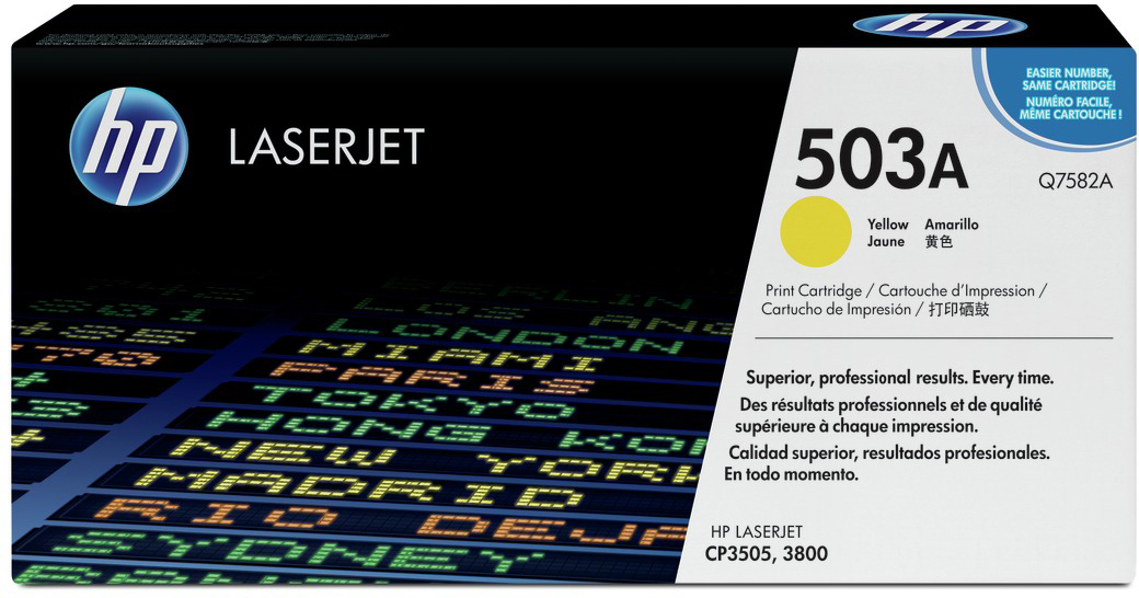 Q7582A color laserjet yellow print cartridge HP Santreyd 