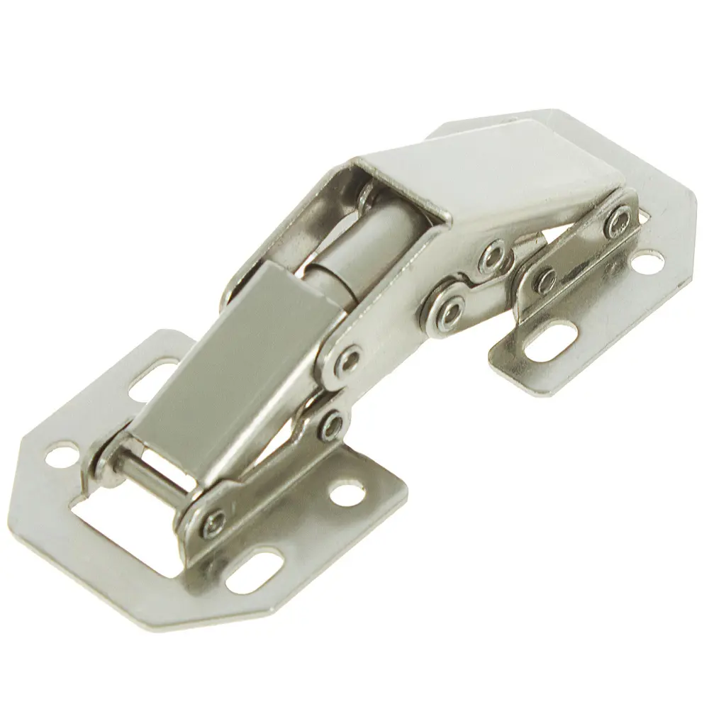 Петля мебельная быстрого монтажа Левша 12x80 мм сталь цвет цинк 2 шт STLM-2092365