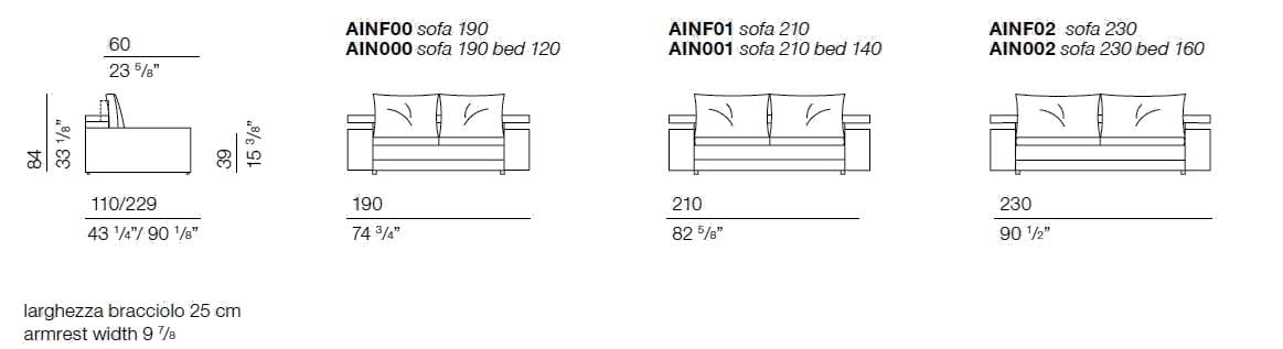 Ткань раскладной диван-кровать BODEMA All-In ARCH-00087131 - Вид №4