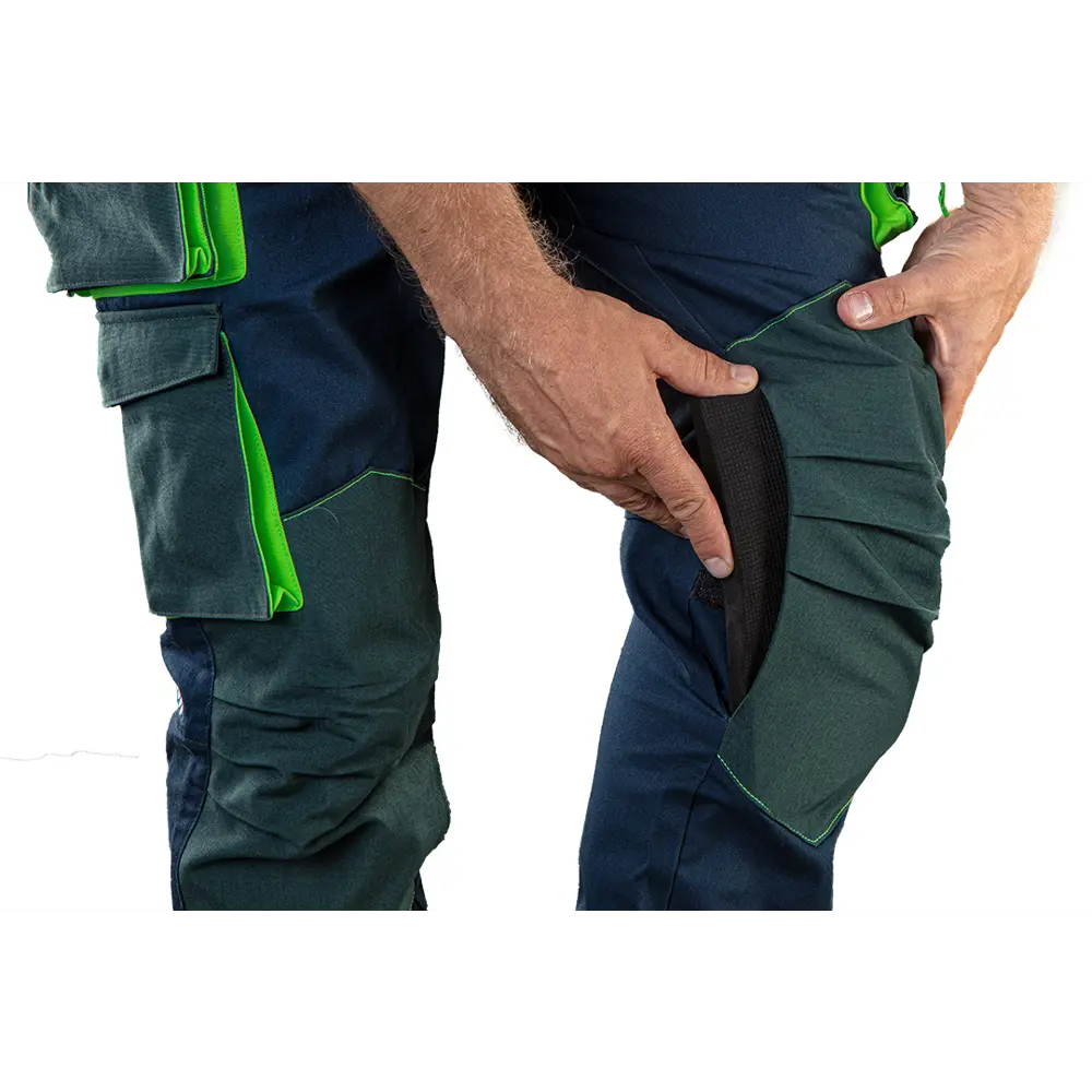 Брюки рабочие Neo Tools Premium темно-синие/зеленые размер XXXL рост 190-193 STLM-2211714 - Вид №4