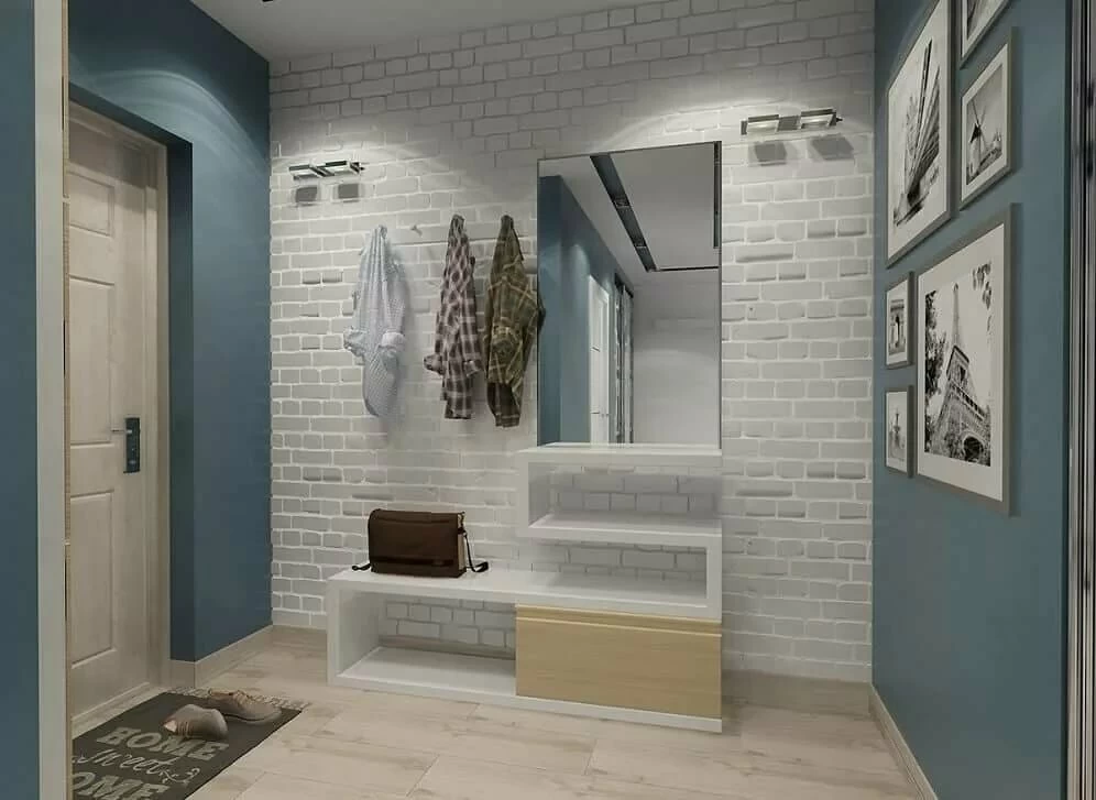 Комбинированные обои в коридоре — реальные варианты дизайна в квартирах
