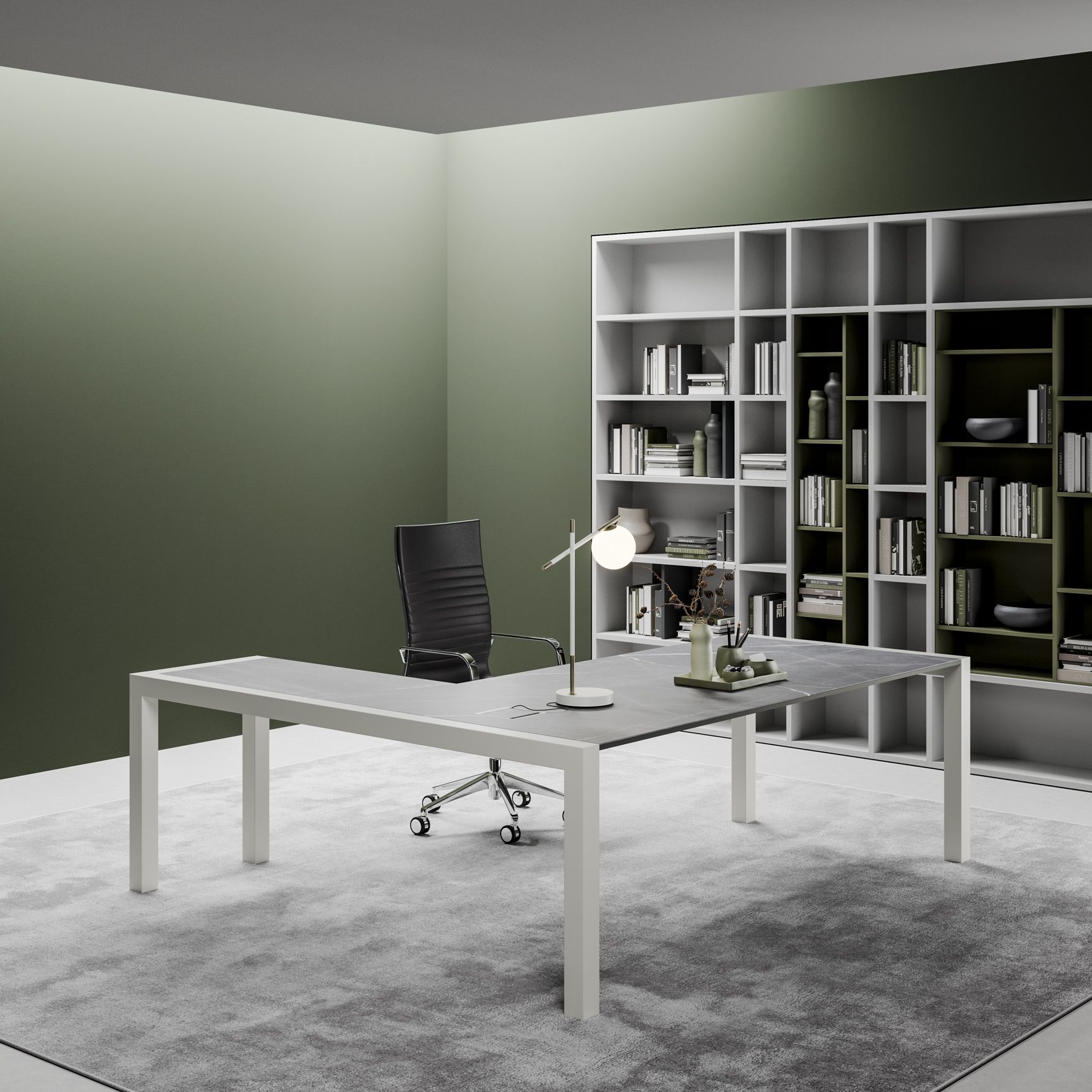 Угловой исполнительный стол PROF Extralight ARCH-00065652 - Вид №8