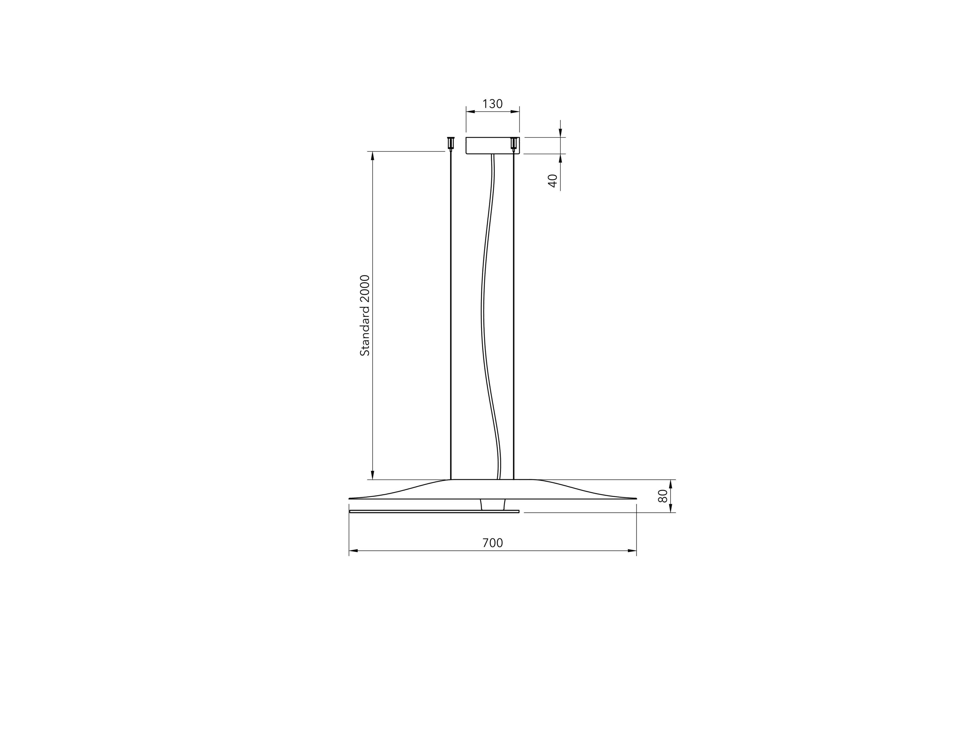 Светодиодная подвесная лампа из стекловолокна Hind Rabii солнечные часы ARCH-00066058 - Вид №9