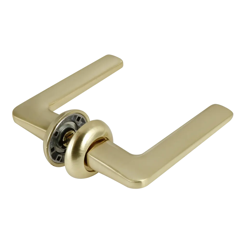 Дверные ручки Edson EDS-66H-R1 золотые на розетке 85170623 STLM-0059422