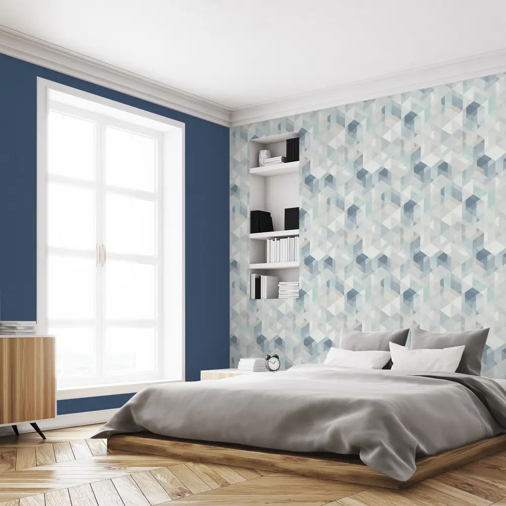 Обои флизелиновые Grandecolife Perspective синие 0.53 м JF 1308/PP 1108 STLM-2188209 - Вид №5