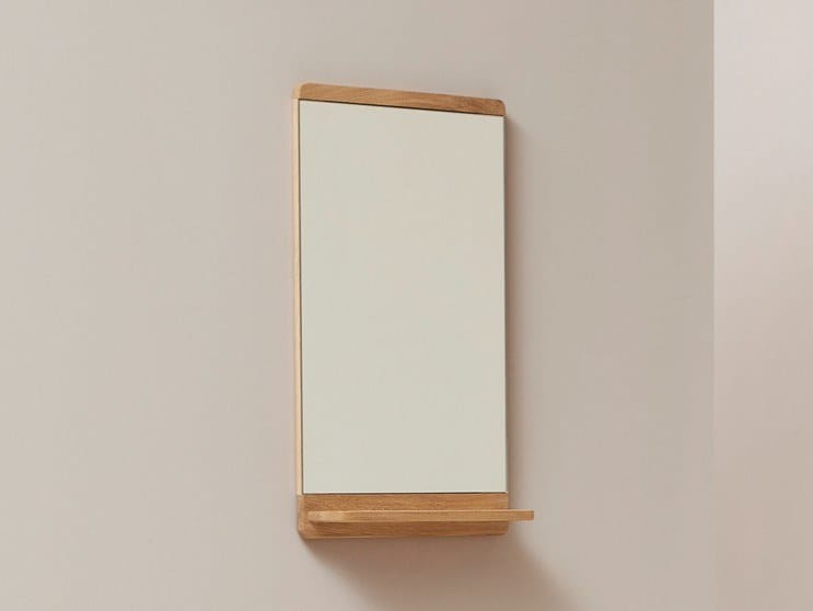 Прямоугольное зеркало из дуба с полкой Form & Refine Rim ARCH-00105876 - Вид №3