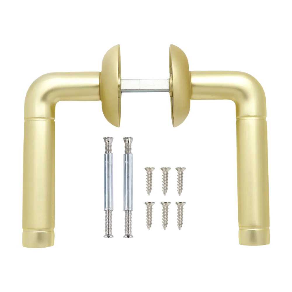 Дверная ручка на розетке Edson EDS-01-Z01 без запирания цвет золото STLM-2050560 - Вид №1