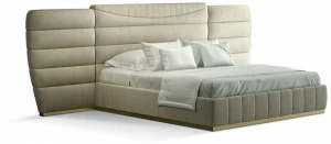 Carpanese Home Кровать king size из ткани с мягким изголовьем Contemporary 7389