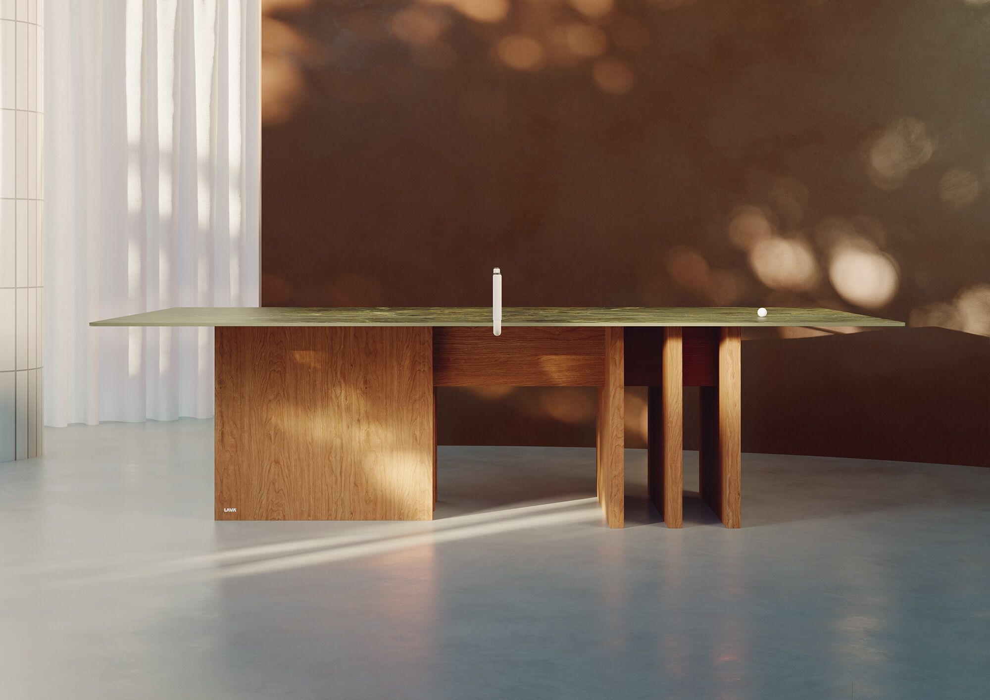 Стол для настольного тенниса из керамогранита и дуба LAVA TOMO ARCH-00120333 - Вид №2