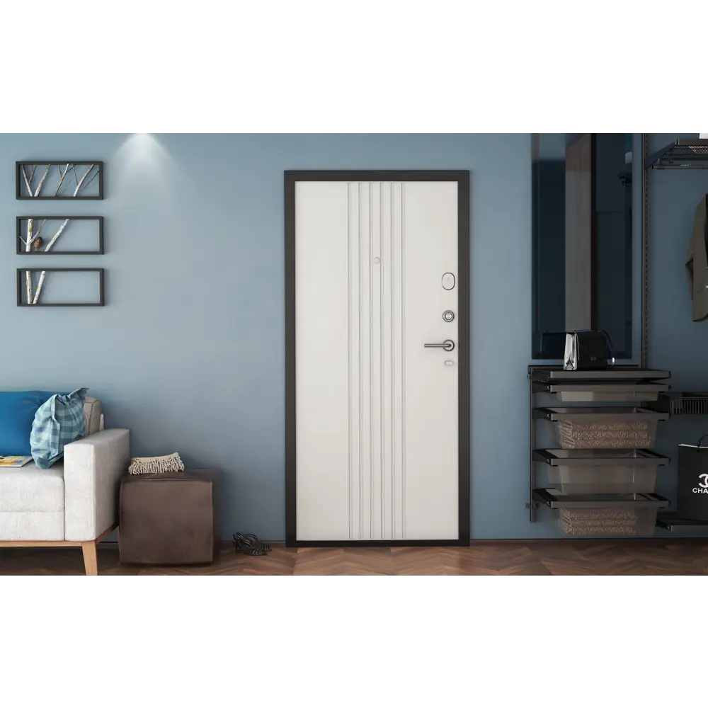 Дверь входная металлическая Премиум New 98x205 см левая белый DOORHAN STLM-2137841 - Вид №5