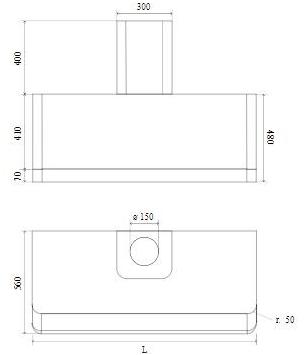 Ilve Настенный стальной кожух Panoramagic Apm90 Santreyd  - Вид №2