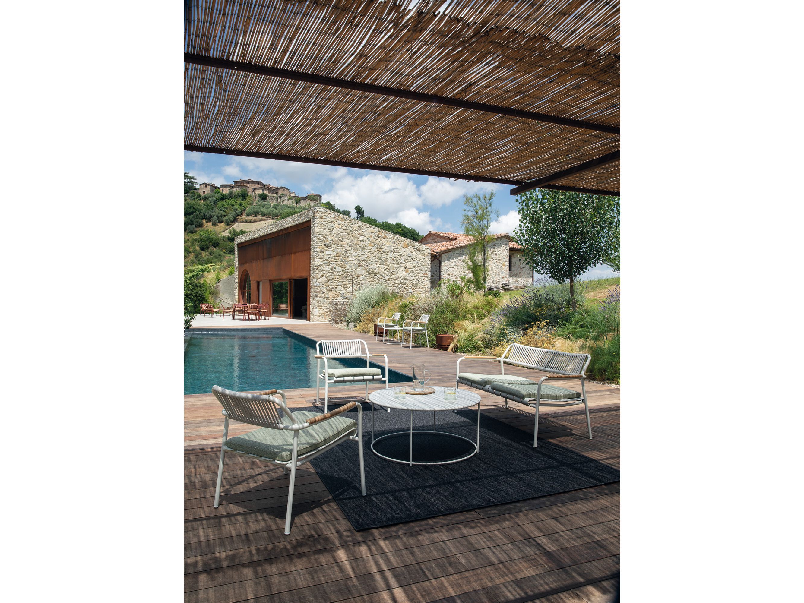 Алюминиевый и веревочный садовый стул с подлокотниками Vermobil Verdea Rope ARCH-00051464 - Вид №4