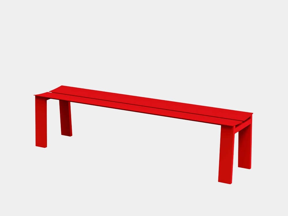 Алюминиевая скамья с порошковым покрытием RS Barcelona Seu ARCH-00067573 - Вид №100