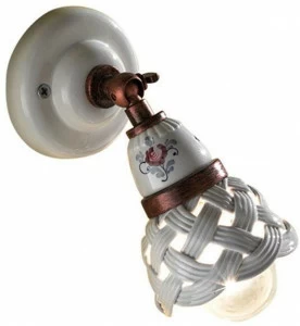 FERROLUCE Круглый регулируемый керамический точечный светильник Verona C980