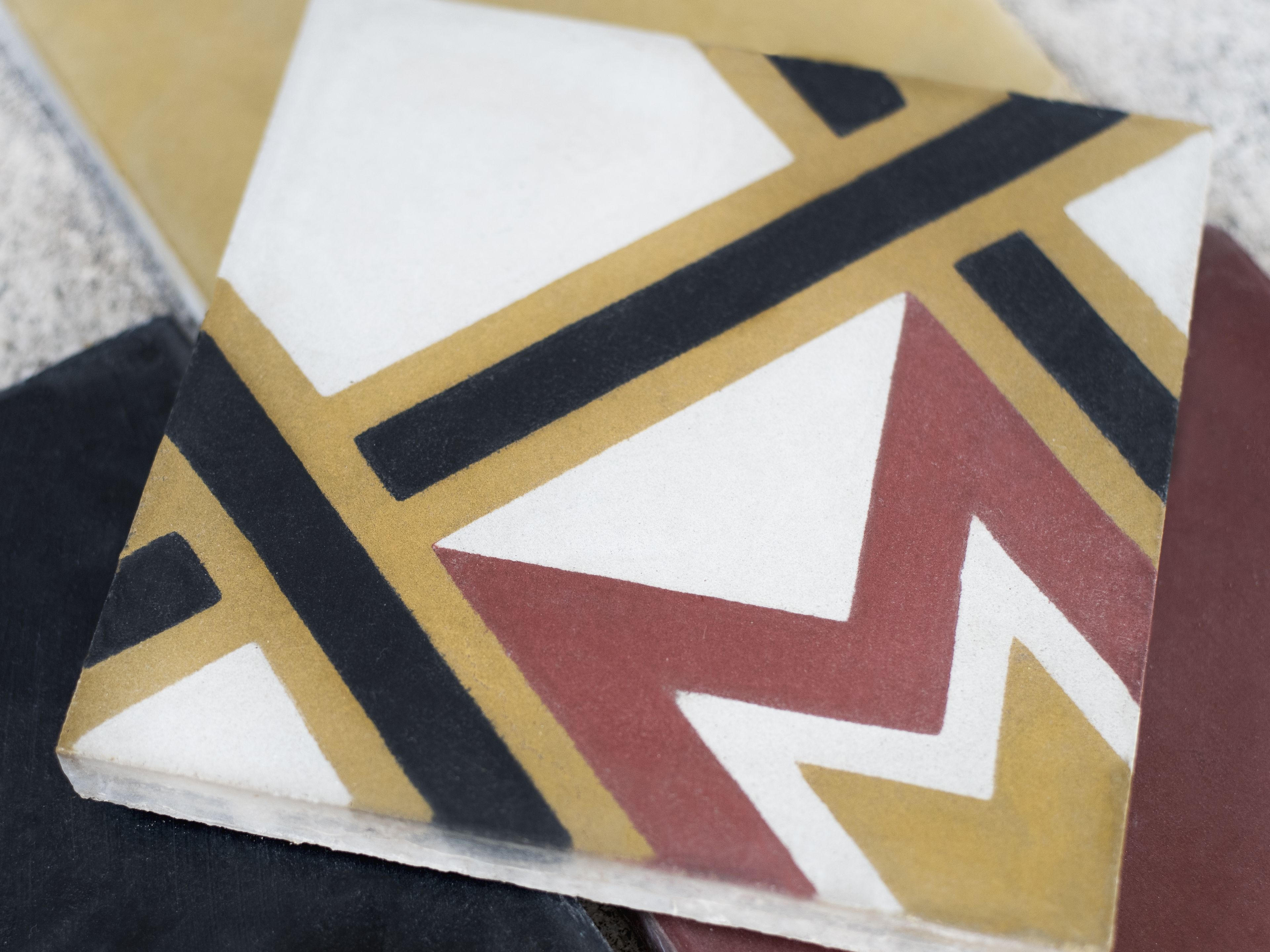 Украшенный цементный брикет A.Tessieri & C полы Тессери издание 1904 ARCH-00030485