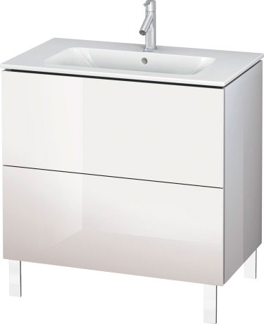 LC662604040 L-Cube Тумбочка напольная Черный глянцевый лак Duravit - Вид №1