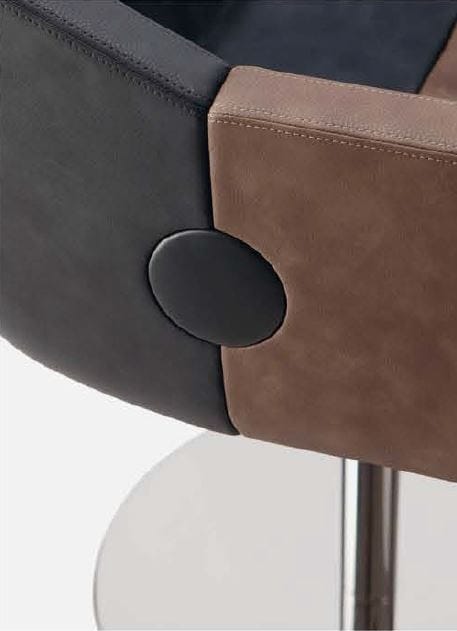 Кожаное вращающееся кресло с подлокотниками Cizeta ROK & ROLL ARCH-00116853 - Вид №2