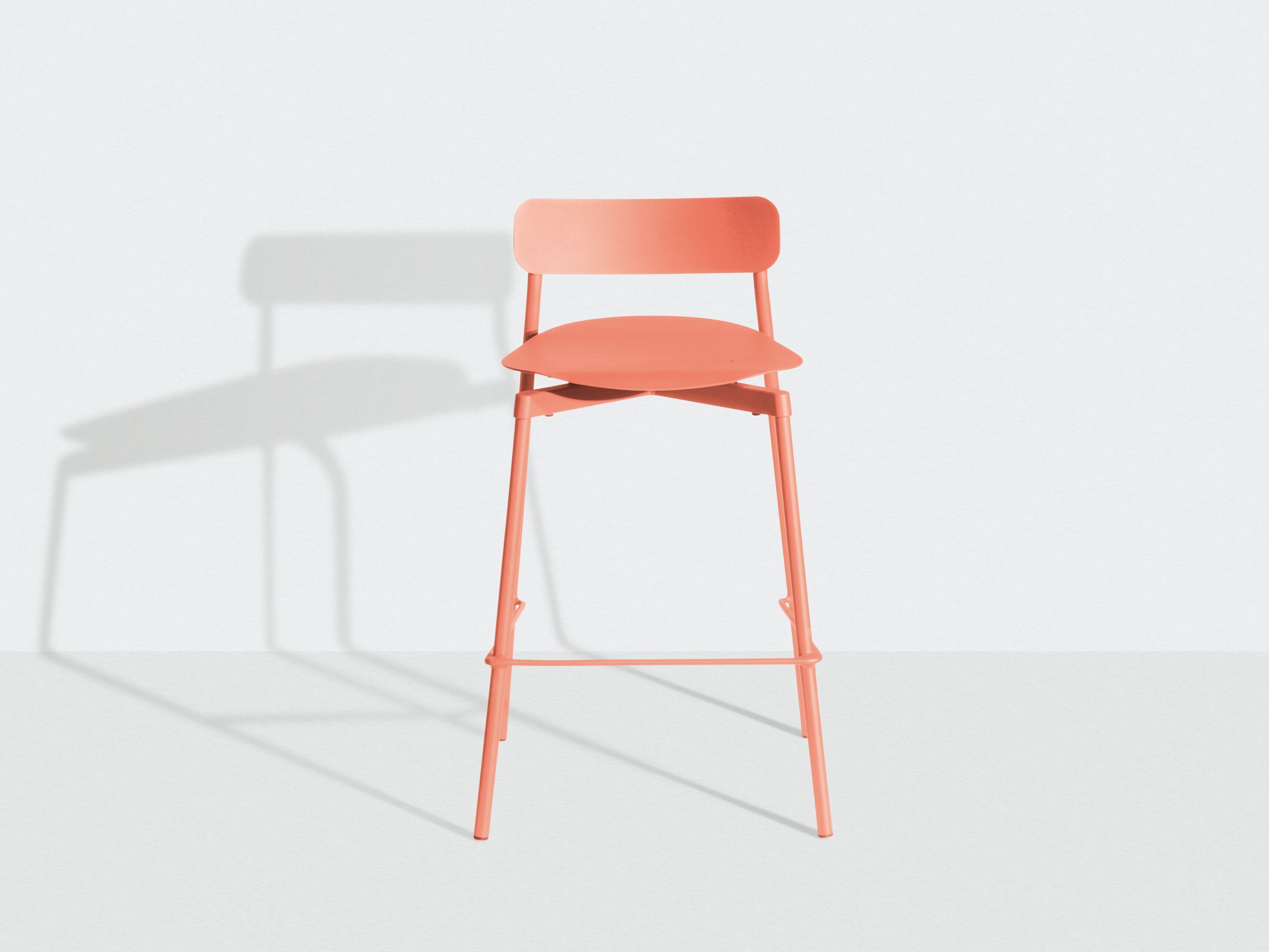 Высокий штабелируемый алюминиевый стул с порошковым покрытием с подставкой для ног Petite Friture Fromme ARCH-00091817 - Вид №26