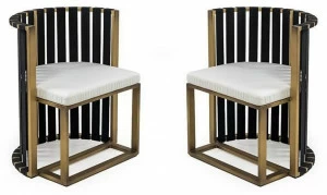 Braid Садовый стул из алюминия с подлокотниками Metropolitan 104.002