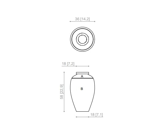 Круглая мраморная ВАЗа Kreoo PRECIOUS ARCH-00113611 - Вид №7