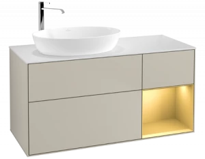 Villeroy&Boch Тумба под раковину Прямоугольная версия F931HFHH Finion Sand Matt Lacquer