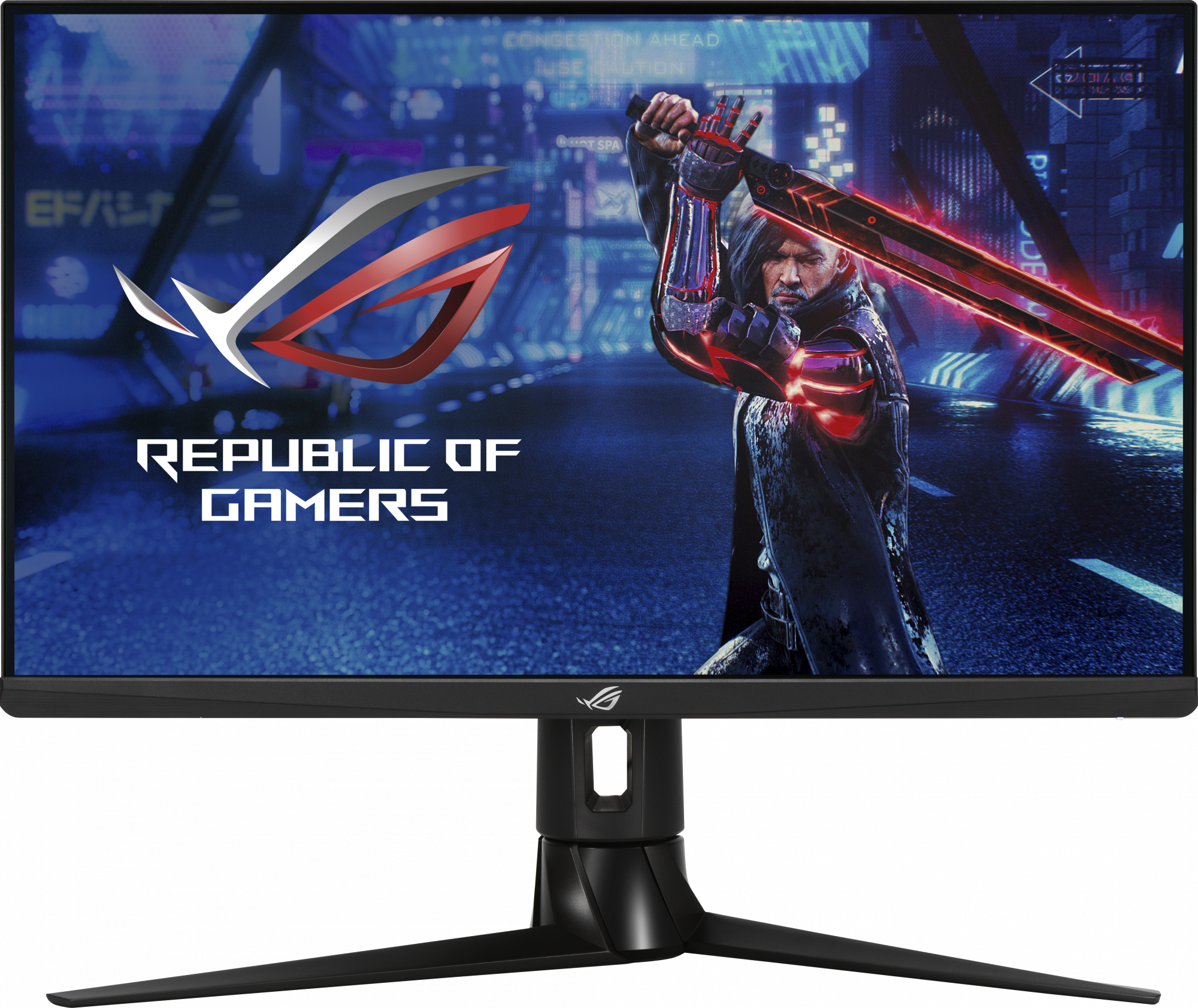 90LM06U0-B01370 rog strix xg27aq, 27" геймерский монитор для киберспорта, full-hd (1920х1080), до 144 гц, dvi, displayport, hdmi, подсветка aura, freesync ASUS ASUS ROG Santreyd 